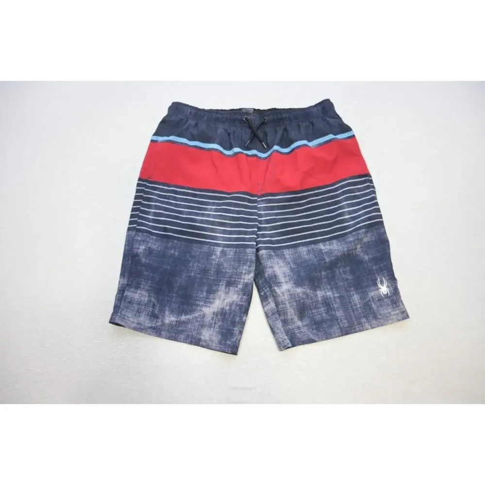 Spyder Swim Trunks Board‎ Shorts Striped Stretch Boys Size XL